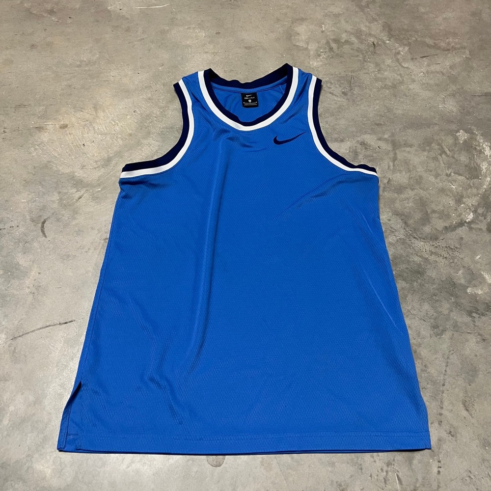 Nike Mens Dri-FIT Basketball Jersey Blue AQ5591-402 Medium